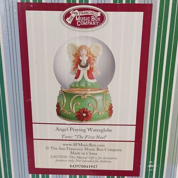 Musical Angel Praying Waterglobe  - Picture 7 of 8